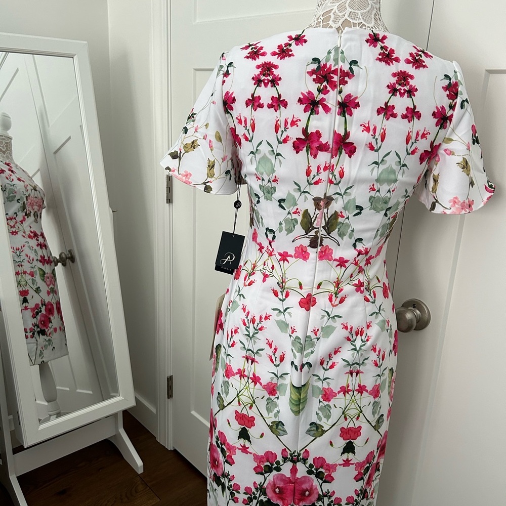 Adrianna Papell floral dress, size 4 - Picture 5 of 5